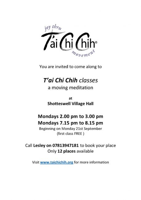 T'ai Chi Chih Shotteswell (A5)
